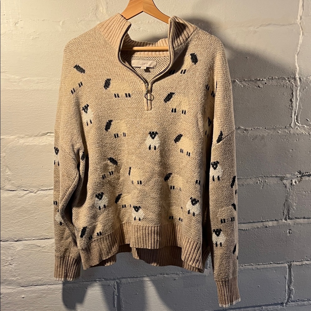 Ann Taylor LOFT quarter zip women’s XXL